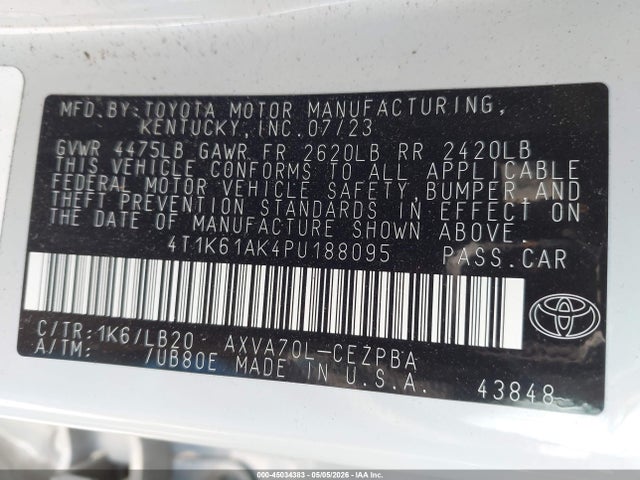Toyota Camry Xse