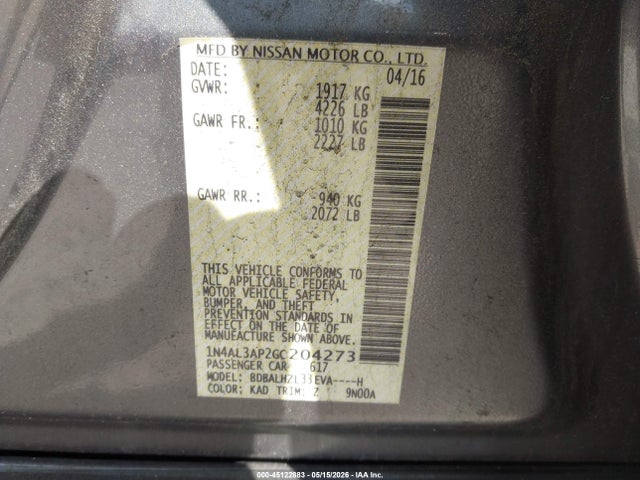 Nissan Altima 2.5 Sr