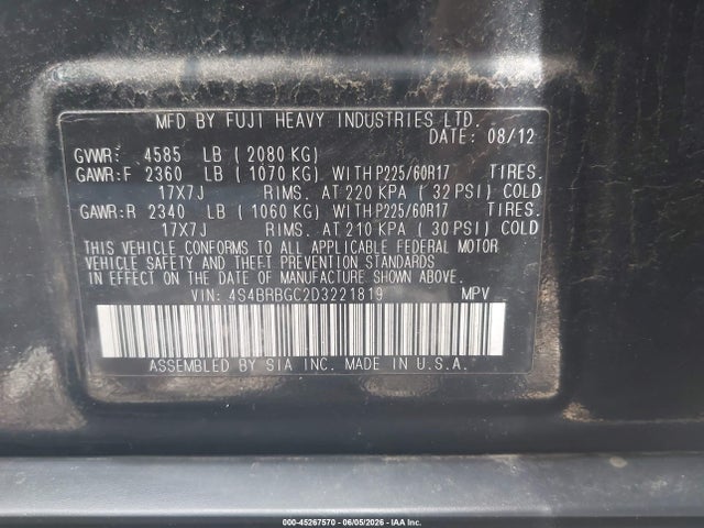 Subaru Outback 2.5i Premium