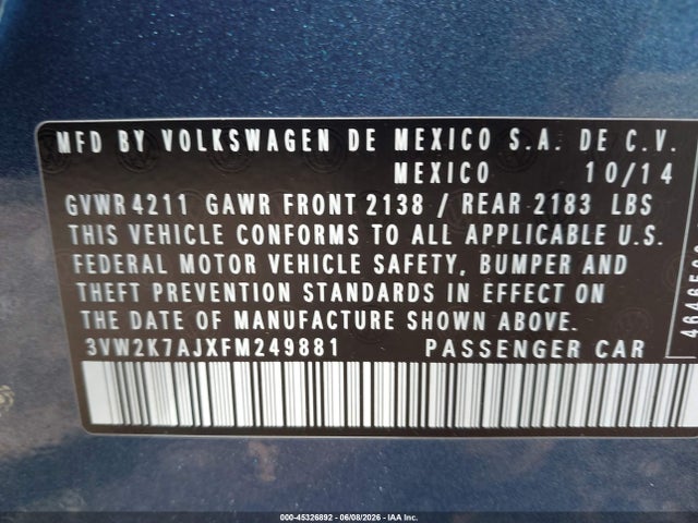 Volkswagen Jetta 2.0l S