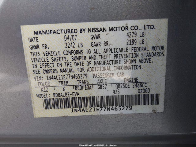 Nissan Altima 2.5 S