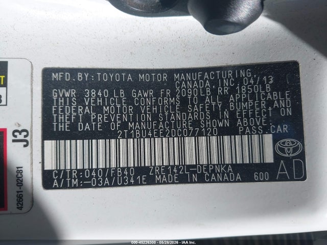 Toyota Corolla Le