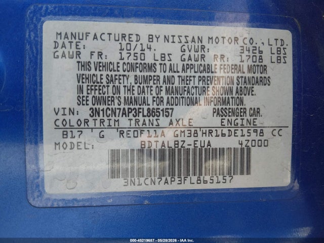 Nissan Versa 1.6 Sv