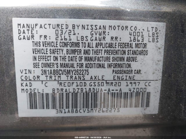 Nissan Sentra Sv Xtronic Cvt