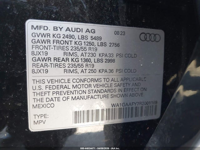 Audi Q5 Premium 45 Tfsi S Line Quattro