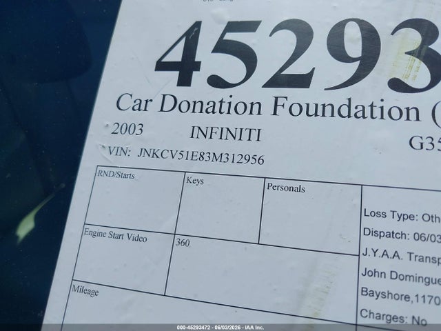 INFINITI G35 Luxury Leather