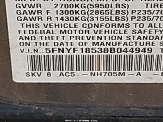 Honda Pilot Ex-l