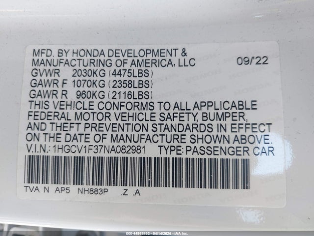 Honda Accord Sport