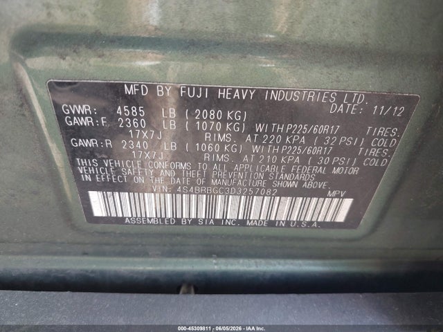 Subaru Outback 2.5i Premium