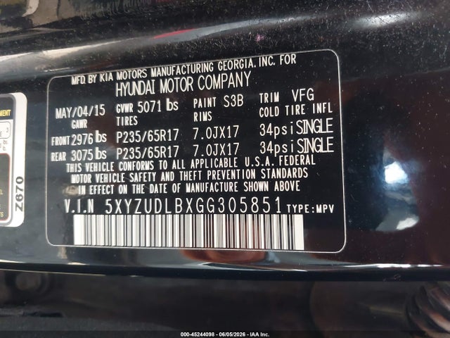 Hyundai SANTA FE 2.4l