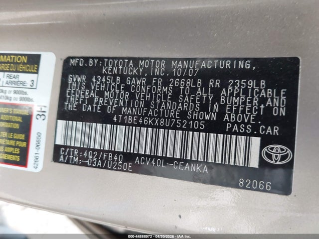 Toyota Camry Le