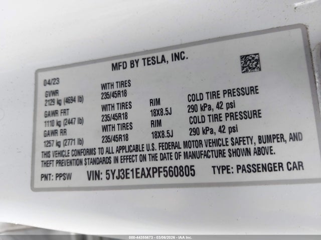 Tesla Model 3 Rear-wheel Drive