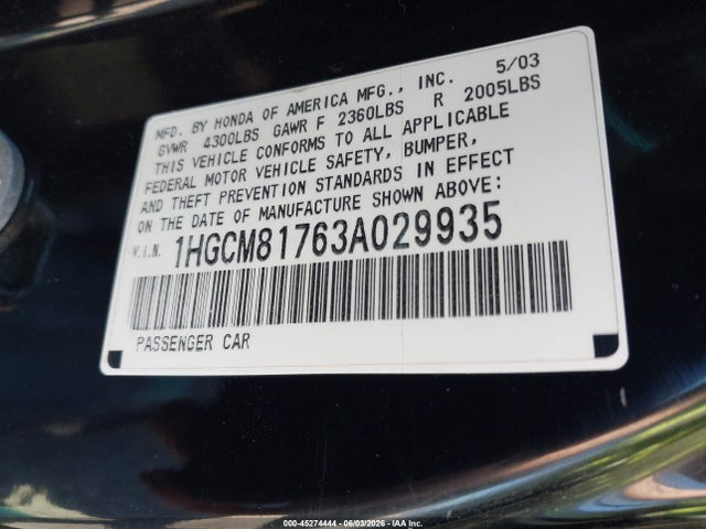 Honda Accord 3.0 Ex
