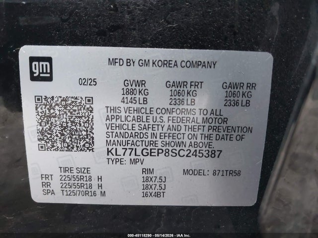 Chevrolet Trax Fwd 1rs
