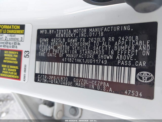 Toyota Camry Xse V6