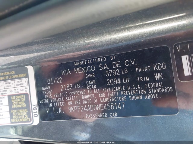 Kia Forte Lxs