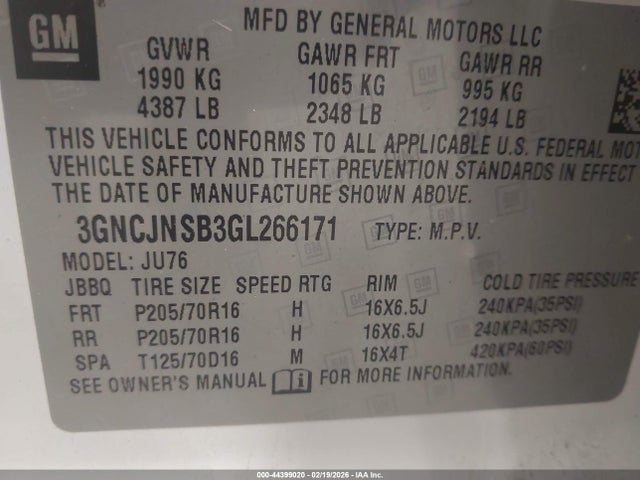 Chevrolet Trax 1ls