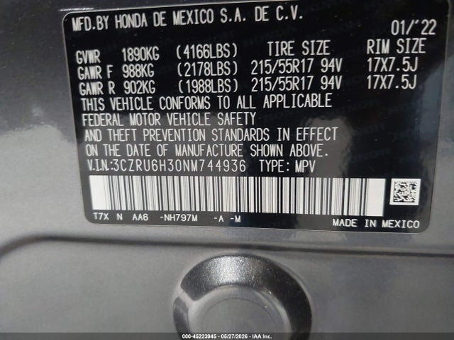 Honda HR-V Awd Lx