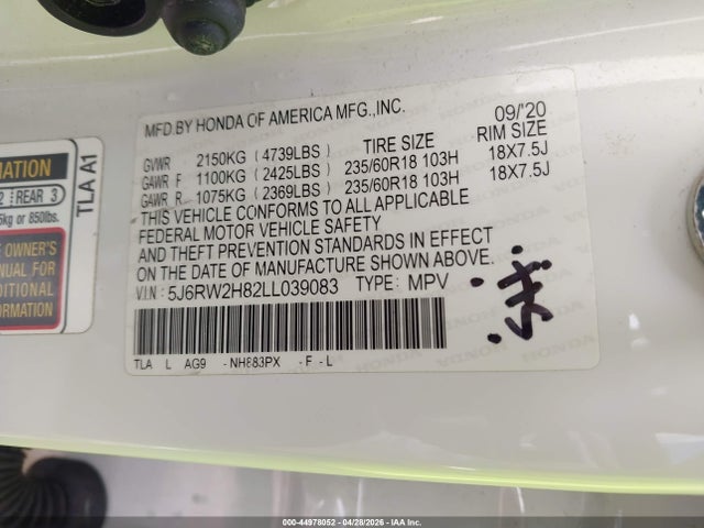 Honda CR-V Awd Ex-l