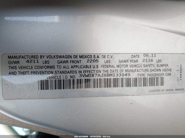 Volkswagen Jetta 2.5l Se