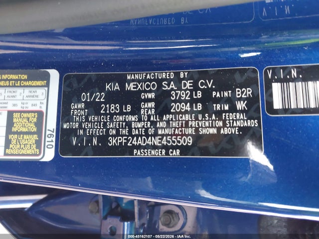 Kia Forte Lxs