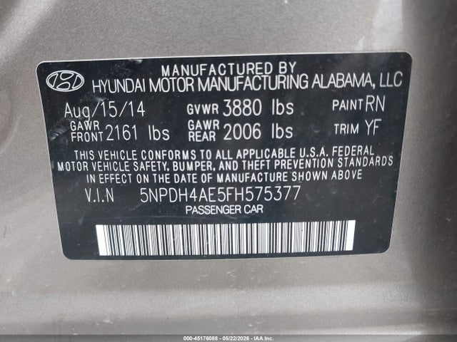 Hyundai ELANTRA Se