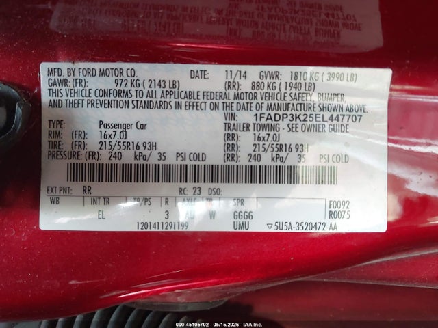 Ford Focus Se