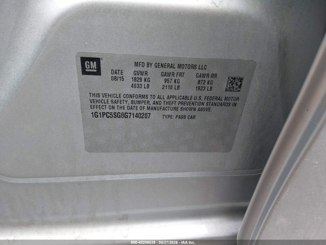 Chevrolet Cruze Ls Auto