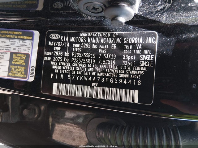 Kia Sorento Limited V6