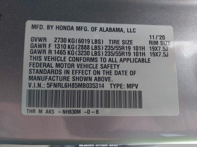 Honda Odyssey Touring