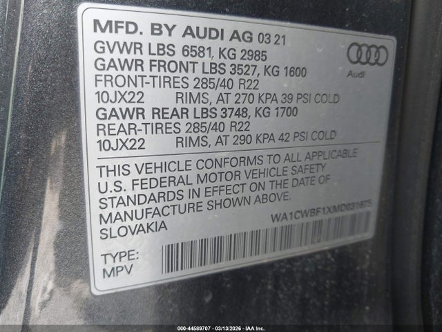 Audi Sq Prestige Tfsi Quattro Tiptronic