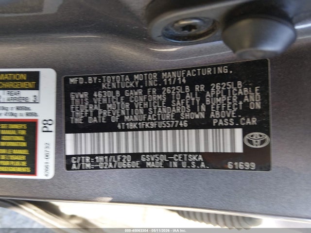 Toyota Camry Xse V6