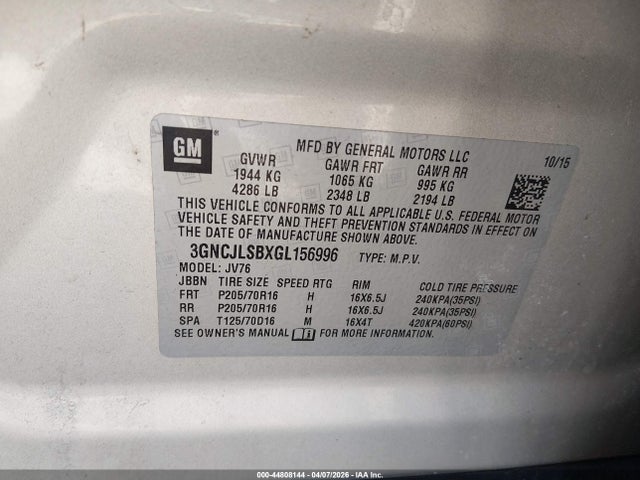 Chevrolet Trax Lt
