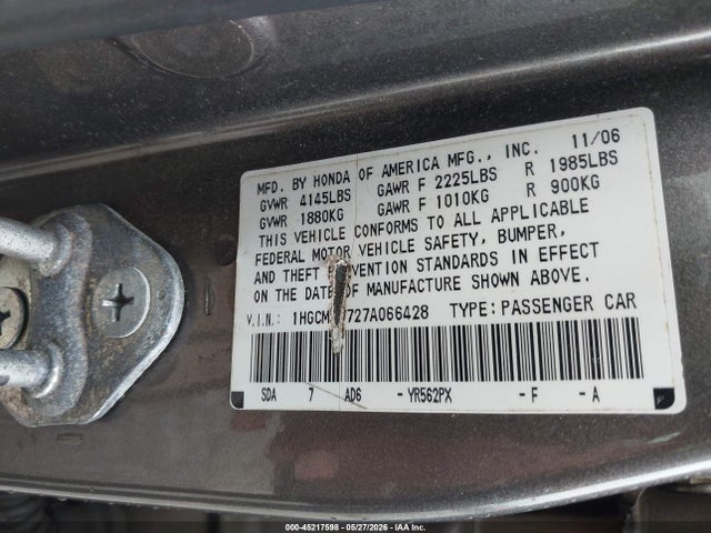 Honda Accord 2.4 Ex