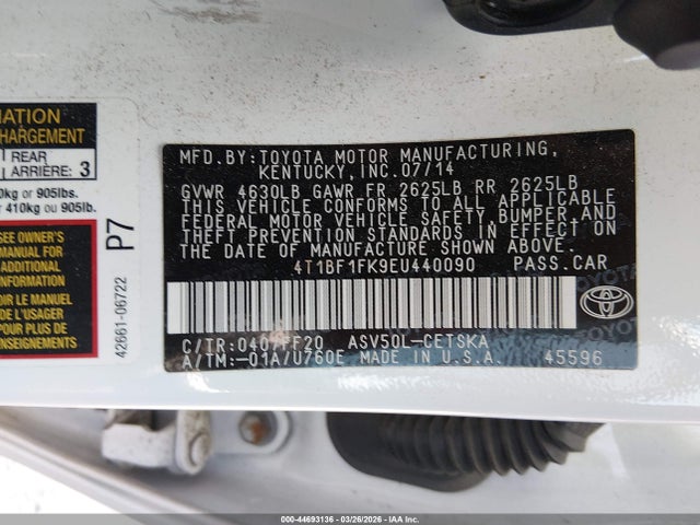 Toyota Camry Se