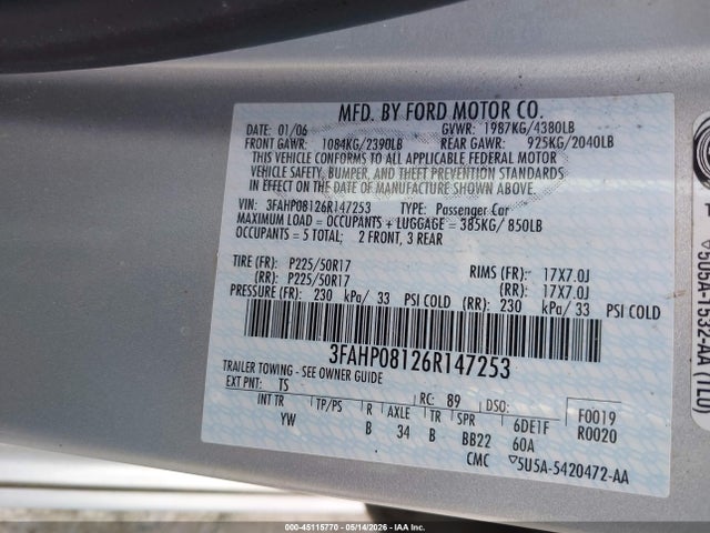 Ford Fusion Sel