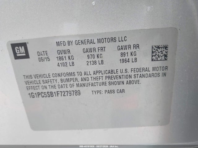 Chevrolet Cruze 1lt Auto