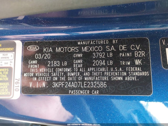 Kia Forte Lxs