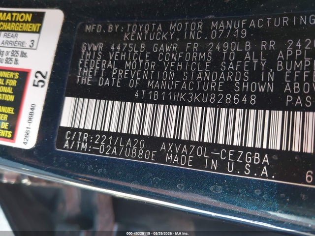 Toyota Camry Xle
