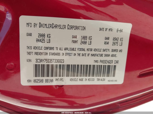 Chrysler PT Cruiser Gt