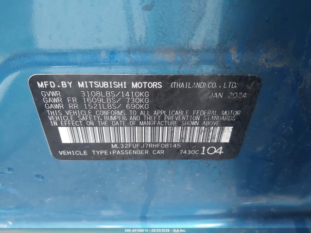 Mitsubishi Mirage Es