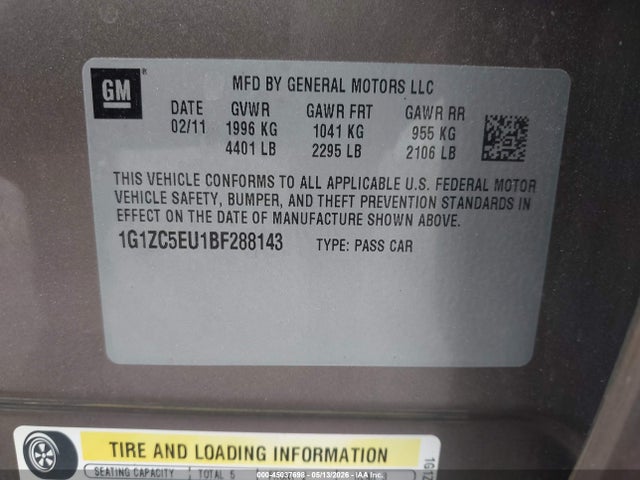 Chevrolet Malibu 1lt