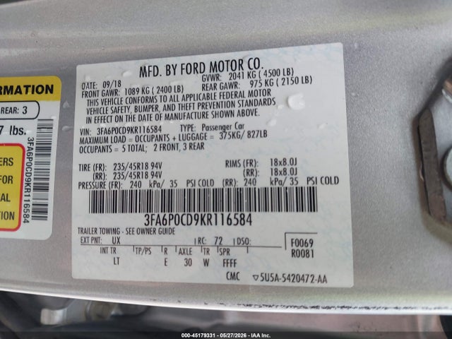 Ford Fusion Sel