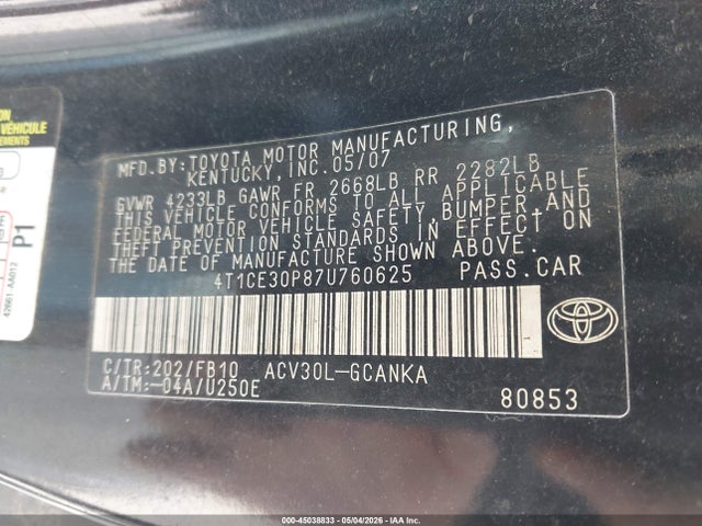 Toyota Camry Se