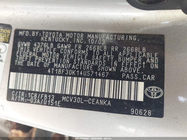 Toyota Camry Le V6