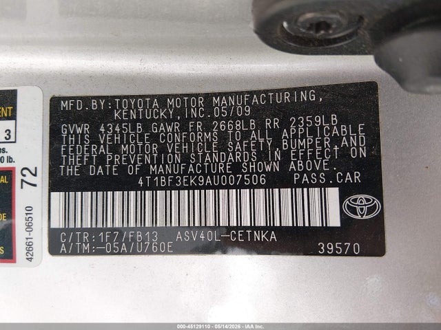 Toyota Camry Le