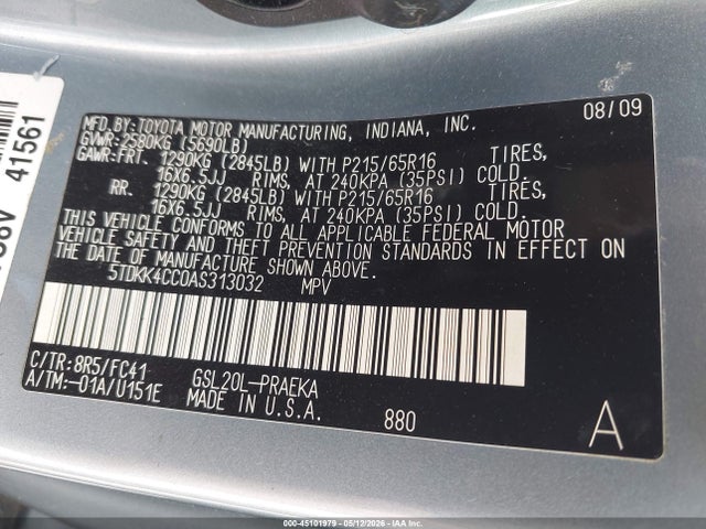 Toyota Sienna Le