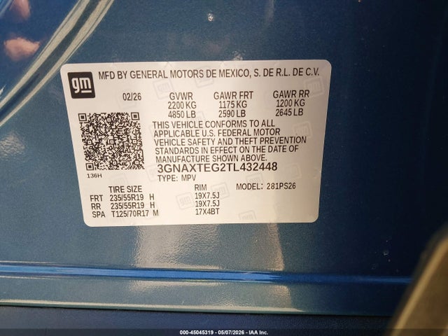 Chevrolet Equinox Awd Rs