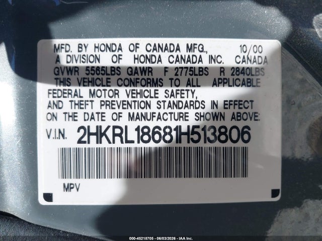 Honda Odyssey Ex