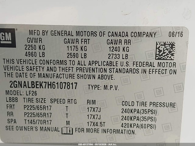 Chevrolet Equinox Ls